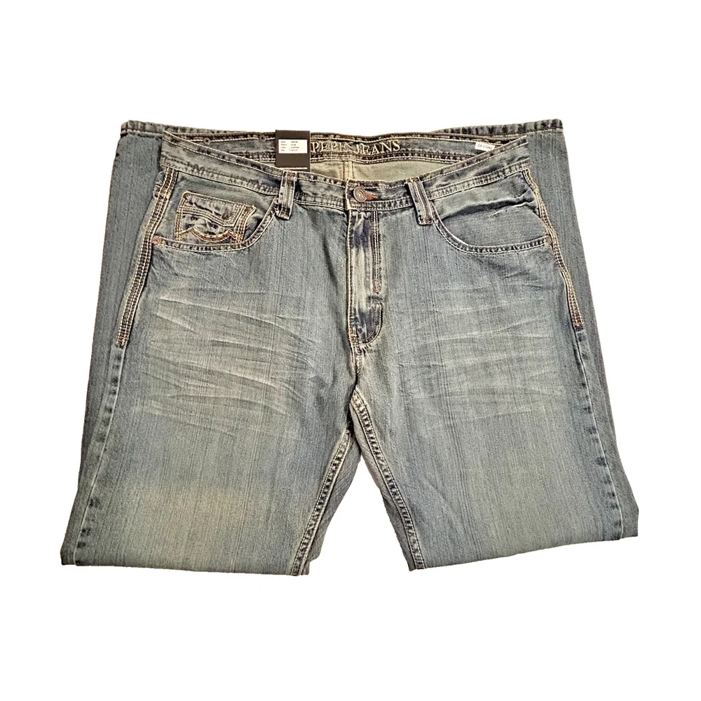Mens Pepe Jeans Relaxed Low-Rise Straight Leg NWT 38x30 - Picture 5 of 16